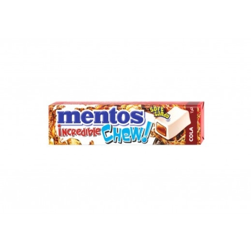 Mentos Incredible Chew Cola Flavor Soft Candy 24.5 g - Mentos Incredible Chew Cola Flavor Soft Candy 24.5 g
