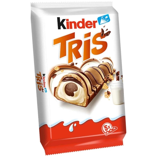 Kinder Tris Chocolate Bars 5 PCS 100 g - Kinder Tris Chocolate Bars 5 PCS 100 g