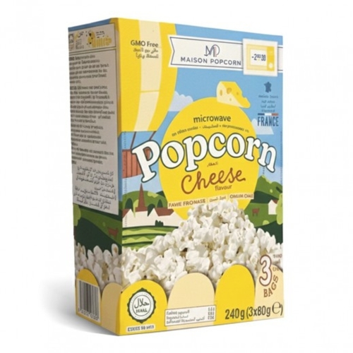 Maison Popcorn Cheese Microwave Popcorn 240 g - Maison Popcorn Cheese Microwave Popcorn 240 g