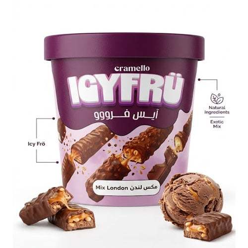 Caramello Ice Cream Ice Fro Mix London 130 g - Caramello Ice Cream Ice Fro Mix London 130 g