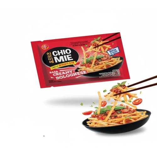 Chio Mie Spaghetti Stik Creamy Bolognese Snack 13 g - Chio Mie Spaghetti Stik Creamy Bolognese Snack 13 g