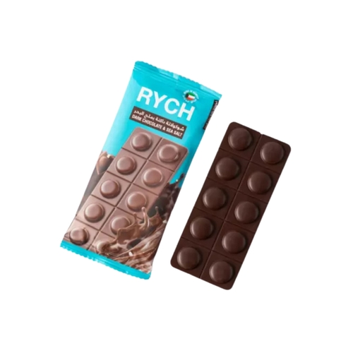 Rych Dark Chocolate & Sea Salt 27 gm - Rych Dark Chocolate & Sea Salt 27 gm