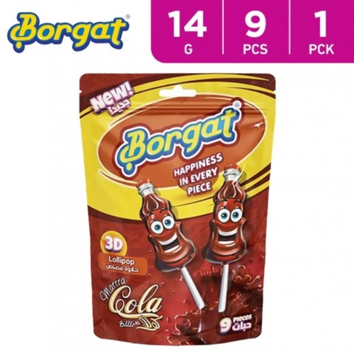 Borgat 3D Cola Lollipop 9 PCS X 14 g - Borgat 3D Cola Lollipop 9 PCS X 14 g
