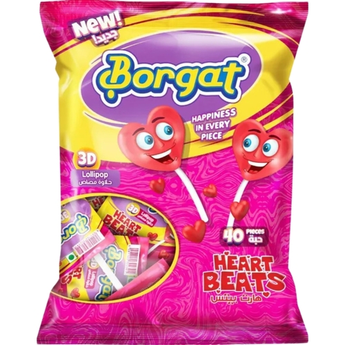 Borgat Heart Beats Paint Lollipop 40 PCS X 14 g - Borgat Heart Beats Paint Lollipop 40 PCS X 14 g