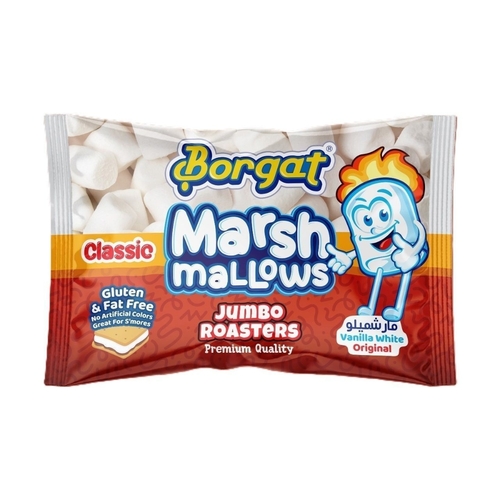 Borgat Vanilla White Original Jumbo Marshmallows 300 g - Borgat Vanilla White Original Jumbo Marshmallows 300 g