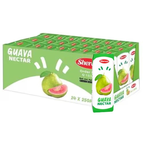 Carton Shereen Guava Nectar Juice 24 PCS X 250 ml - Carton Shereen Guava Nectar Juice 24 PCS X 250 ml