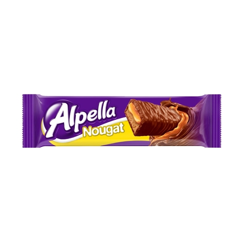 Alpella Nougat Covered In Chocolate & Caramel 16 g - Alpella Nougat Covered In Chocolate & Caramel 16 g
