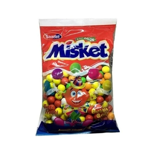 Saadet Misket Tutti Frutti Bubble Gum 1000 g - Saadet Misket Tutti Frutti Bubble Gum 1000 g