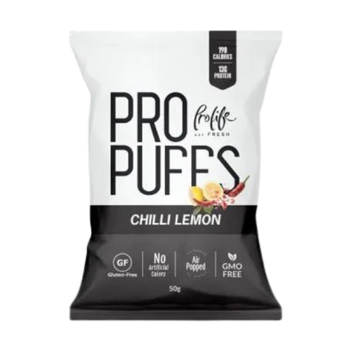 Prolife Pro Puffs Chili Lemon Flavor 50 g - Prolife Pro Puffs Chili Lemon Flavor 50 g