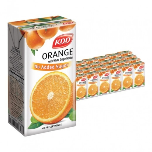KDD Orange With Grape Nectar No Added Sugar 24 PCS X 250 ML - KDD Orange With Grape Nectar No Added Sugar 24 PCS X 250 ML