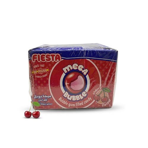 Mega Bubble Gum Filled Candy Cherry Flavour 60 PCS X 8 g