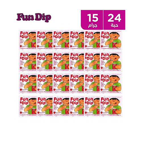 Fun ^ Dip Strawberry 15 g * 24 pec