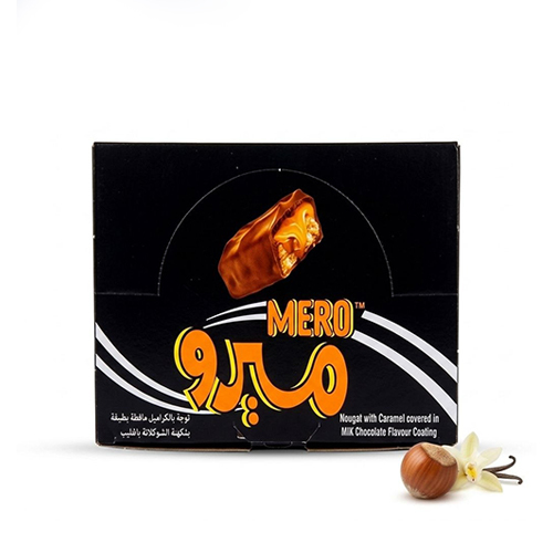 Mero Nougat With Caramel Covered in Milk Chocolate 24 PCS X 20 g