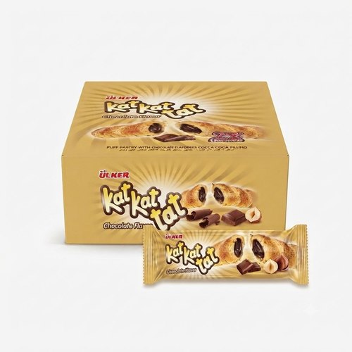 Ulker Kat Kat Tat Puff Pastry with Chocolate Cream 12 Pcs X 24 g