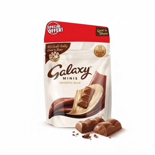 Galaxy Minis Smooth Milk 2 PCS X 137.5 g