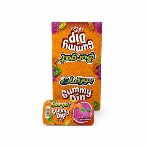 Borgat Gummy Dip Fruit Gummy With Strawberry Powder 12 Pcs X 46 g