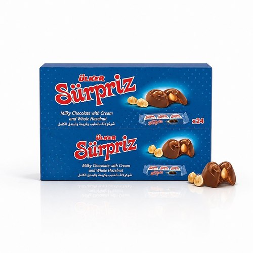 Ulker Surpriz Milky Chocolate With Cream & Whole Hazelnut 24 PCS X 21 g
