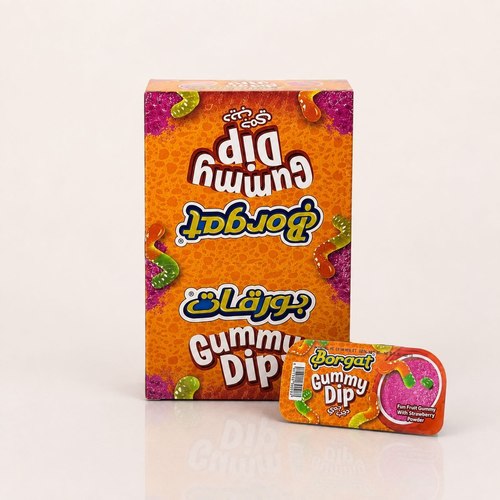 Borgat Gummy Dip Fruit Gummy With Strawberry Powder 12 Pcs X 46 g