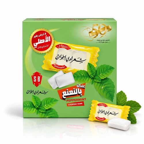 علكة شعراوي بنكهة بالنعناع  2.9 غم * 100 حبه