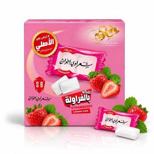 علكة شعراوي بنكهة الفراوله 2.9 غم * 100 حبه