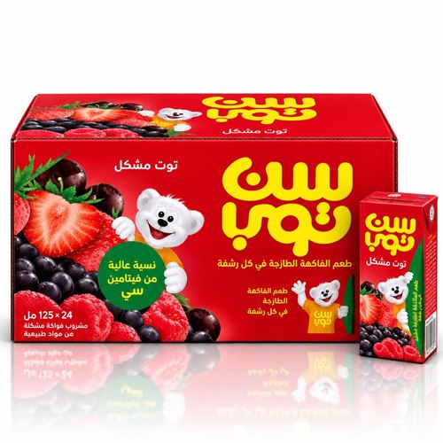 عصير سن توب توت مشكل 18 حبه * 125 ملي