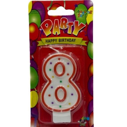 Birthday Candle Number Eight 8 - Birthday Candle Number Eight 8