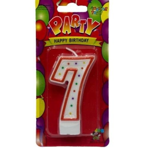 Birthday Candle Number Seven 7 - Birthday Candle Number Seven 7