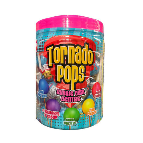 Tornado Pops Bubble Gum Centre 50 Pcs 920 g - Tornado Pops Bubble Gum Centre 50 Pcs 920 g