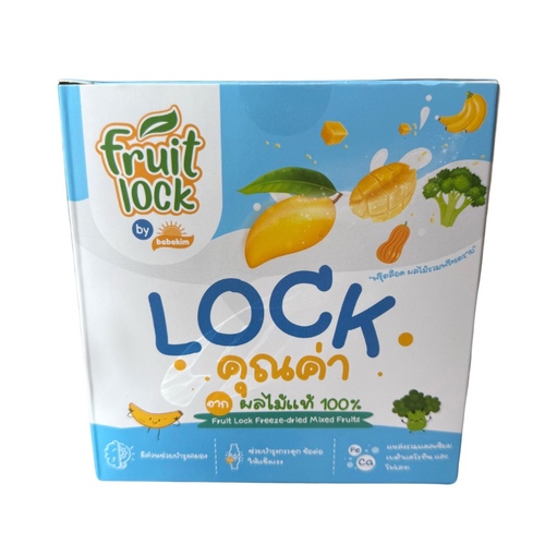 Fruit Lock Freeze Dried Fruits Mango Banana Broccoli 3 PCS X 6 g - Fruit Lock Freeze Dried Fruits Mango Banana Broccoli 3 PCS X 6 g