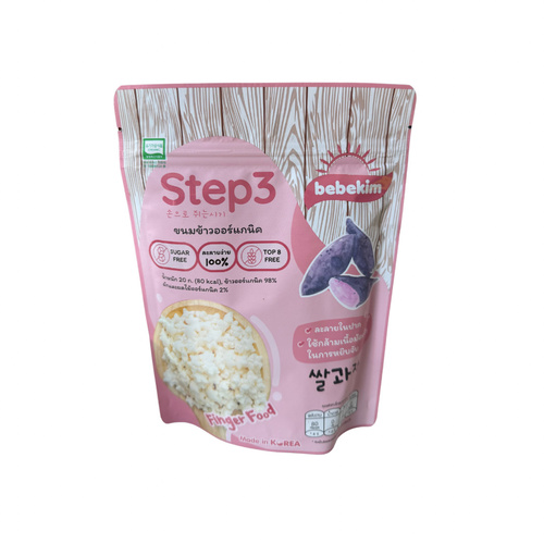 Bebekim Step 3 Korean Rice Crackers Purple Yam 13 g - Bebekim Step 3 Korean Rice Crackers Purple Yam 13 g