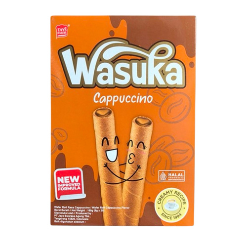 Wasuka Cappuccino Wafer Roll 190 g - Wasuka Cappuccino Wafer Roll 190 g