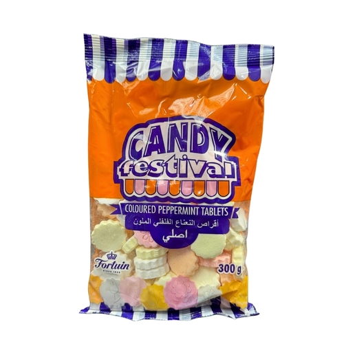 Candy Festival Coloured Peppermint Tablets 300 g - Candy Festival Coloured Peppermint Tablets 300 g