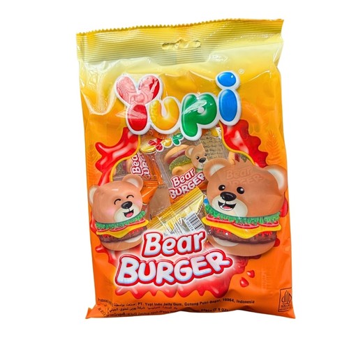 Yupi Jelly Bear Burger Bag 84 g - Yupi Jelly Bear Burger Bag 84 g