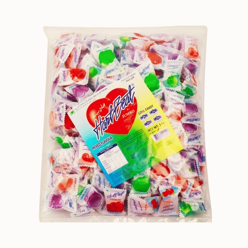 Heart Beat Mixed Candy 166 Small PCS - Heart Beat Strawberry Candy 166 Small PCS