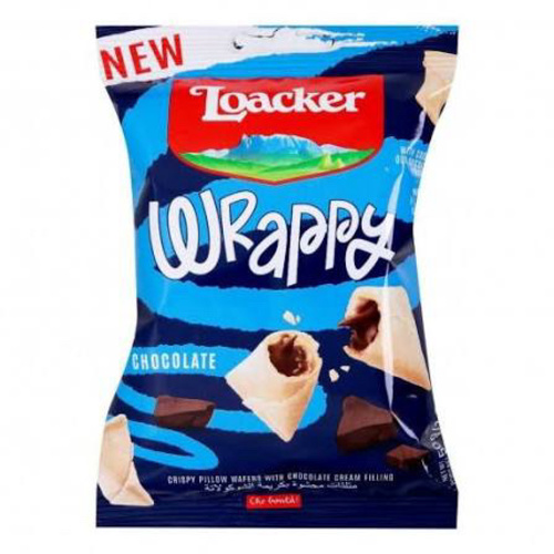 Loacker Wrappy Crispy Pilllow Wafers with Chocolate Fillings 50 g - Loacker Wrappy Crispy Pilllow Wafers with Chocolate Fillings 50 g