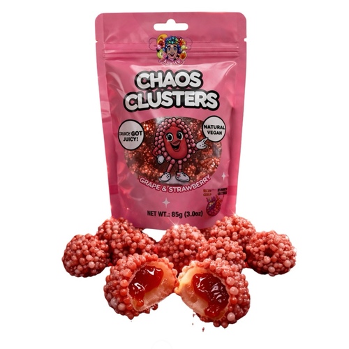 Chaos Clusters jelly Mix Berry filling Strawberry and Grape flavor 85 g - Chaos Clusters jelly Mix Berry filling Strawberry and Grape flavor 85 g