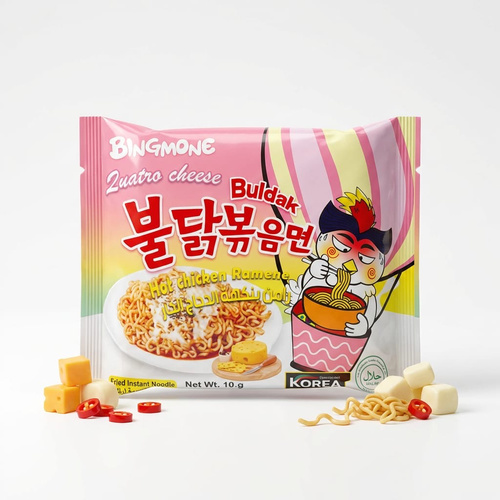 BINGMONE Indomi Pink Cream Carbonara 142 g - BINGMONE Indomi Pink Cream Carbonara 142 g