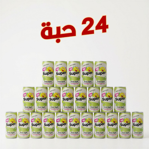 Super Sour Green Apple Carbonated Drink 24 Pieces X 250 ml - Super Sour Green Apple Carbonated Drink 24 Pieces X 250 ml