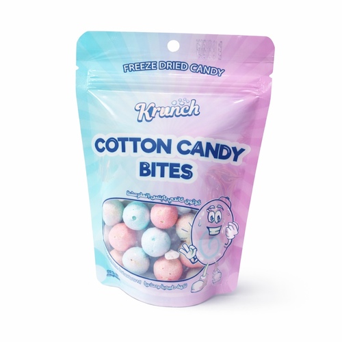 Krunch Mini Freeze Dried Cotton Candy Taffy 15 g - Krunch Freeze Dried Cotton Candy Taffy 15 g
