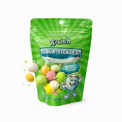 Krunch Mini Tickles Super Sour 25 g - Krunch Super Sour Tickles 25 g