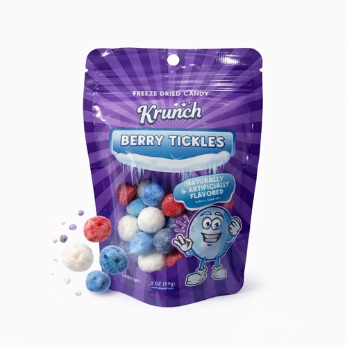 Krunch Mini Tickles Berry Freeze Dried Candy 25 g - Krunch Mini Tickles Berry Freeze Dried Candy 25 g