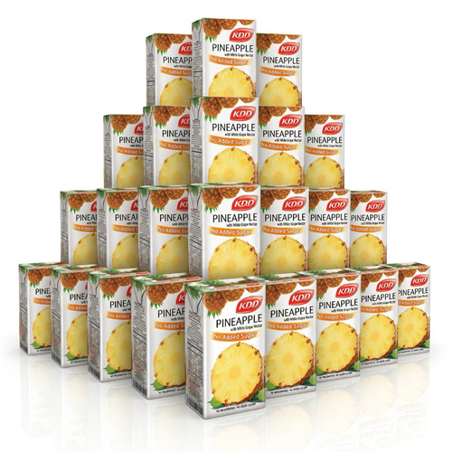 Cartoon KDD Pineapple With Grape Nectar No Added Sugar 24 PCS X 250 ML - Cartoon KDD Pineapple With Grape Nectar No Added Sugar 24 PCS X 250 ML