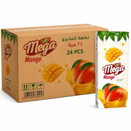 Carton Mega Mango Drink 24 PCS X 200 ml - Carton Mega Mango Drink 24 PCS X 200 ml