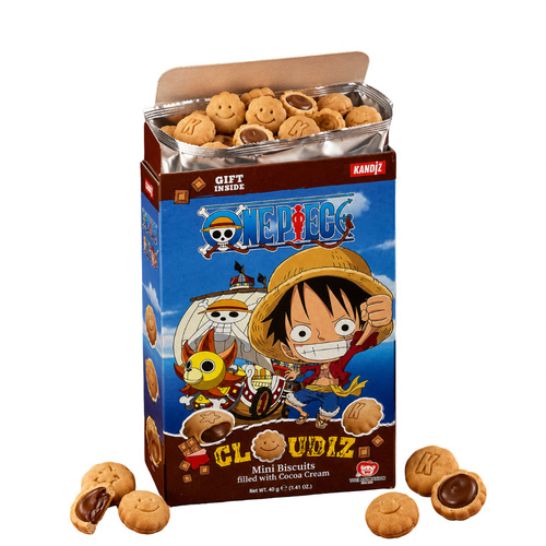 Kandiz One Piece Cloudiz Chocolate Mini Biscuits 30 g - Kandiz One Piece Cloudiz Chocolate Mini Biscuits 30 g