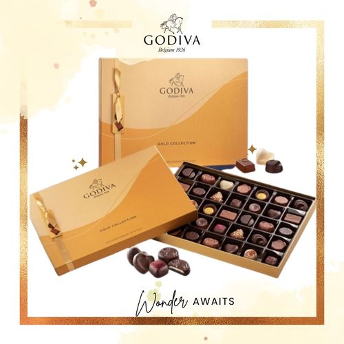 Gold Collection - Indulge someone special with our Gold Collection box filled with assorted mouth-watering chocolates. (Limited boxes collection)