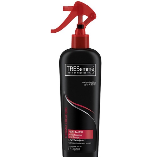 tresemme leave in spray - يحمي الشعر من عوامل الجو والحراره  يستخدم قبل السشوار او الفير او السيراميك  يعطي الشعر لمعه وحيويه  ضعيه على شعرك ولا تغسليه بعد الاستعمال