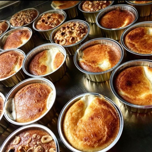 بسبوسة بالبندق