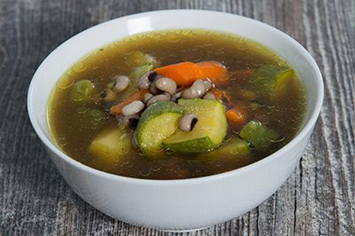 Bacha Soup With Vegetables - Mutton
  bone soup with sautéed vegetables potato, zucchini, bean and carrot.