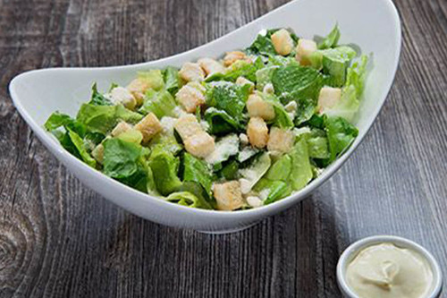 Caesar Salad - Lettuce, toasted bread and grated cheese with the famous caesar
  salad sauce.