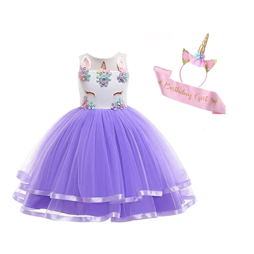 فستان يونيكورن 🦄 بنفسجي